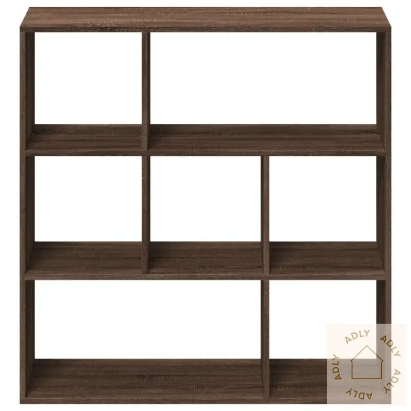 Romdeler Bokhylle Brun Eik 102X29X103,5 Cm Konstruert Tre