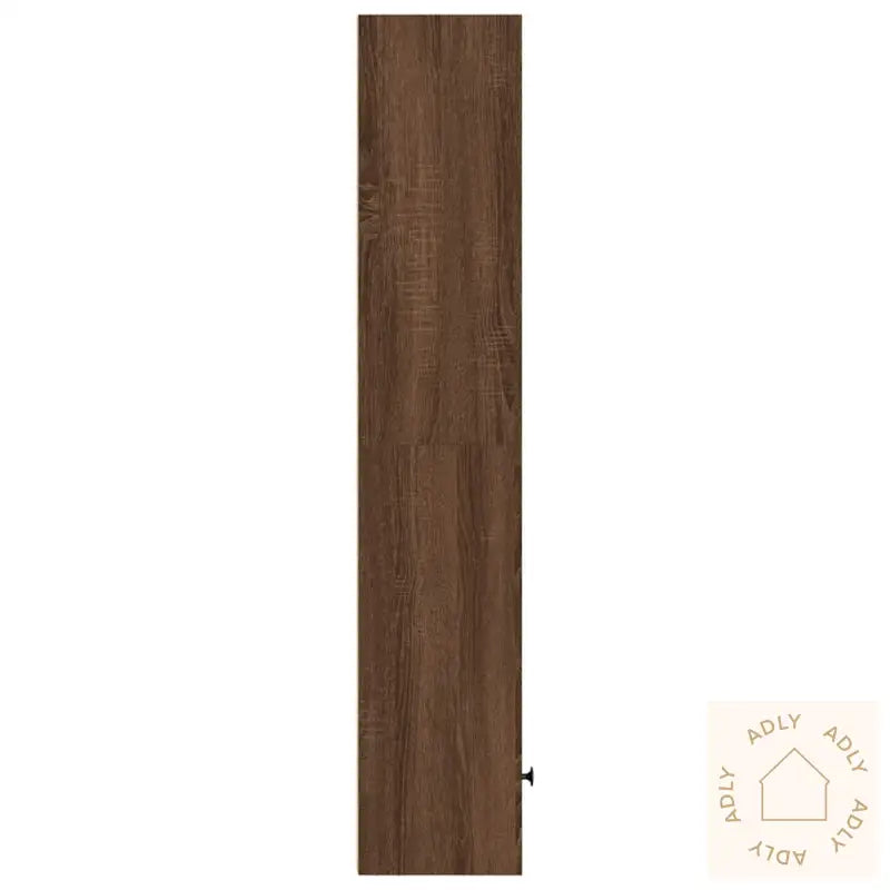 Bokhylle Brun Eik 31X24X127 Cm Konstruert Tre