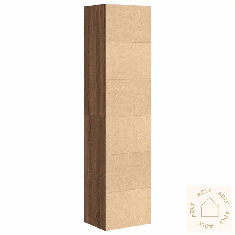 Bokhylle Brun Eik 31X24X127 Cm Konstruert Tre