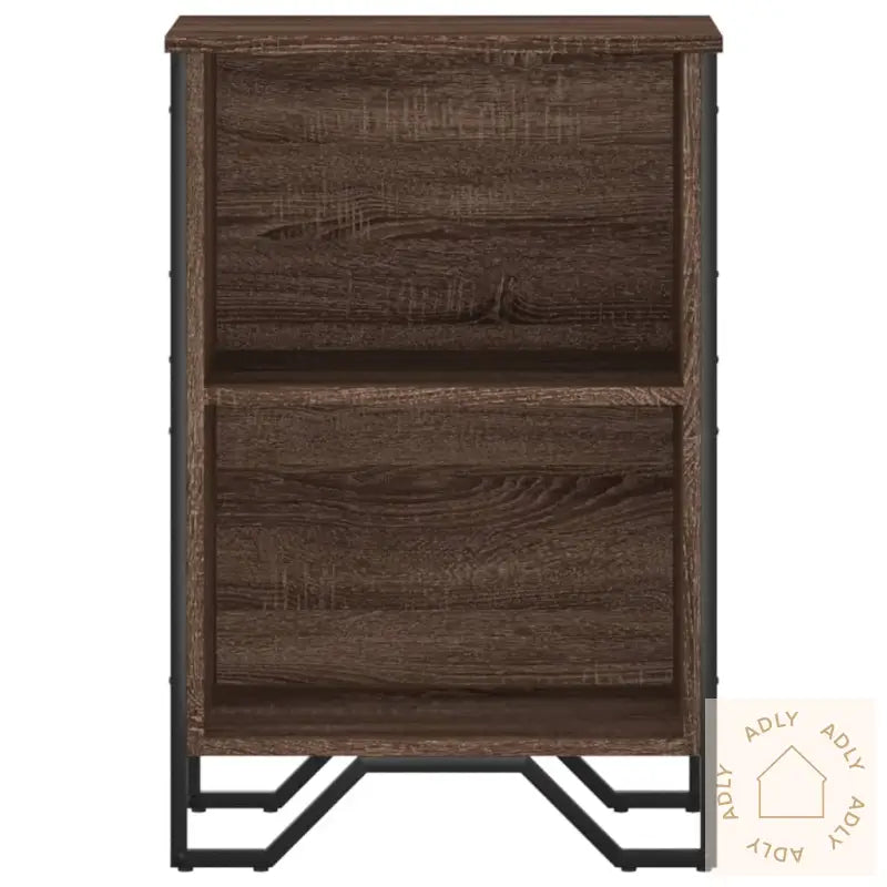 Bokhylle Brun Eik 50X31X74,5 Cm Konstruert Tre