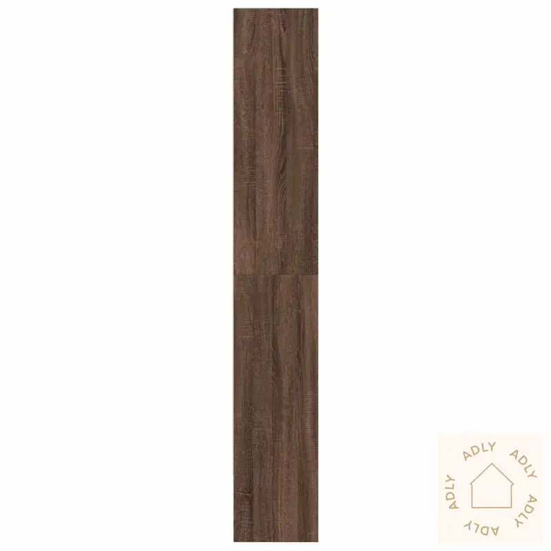 Bokhylle Brun Eik 80X30X189 Cm Konstruert Tre