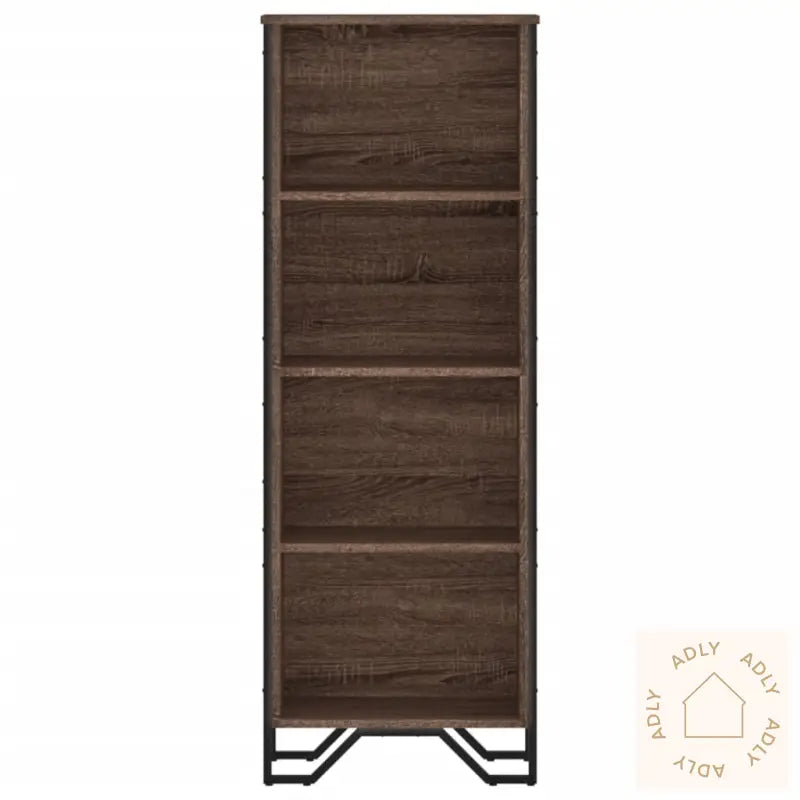 Bokhylle Brun Eik 50X31X137,5 Cm Konstruert Tre