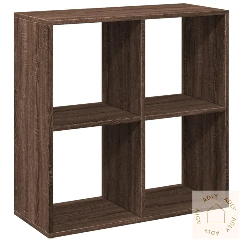 Romdeler Bokhylle Brun Eik 69,5X29X69,5 Cm Konstruert Tre