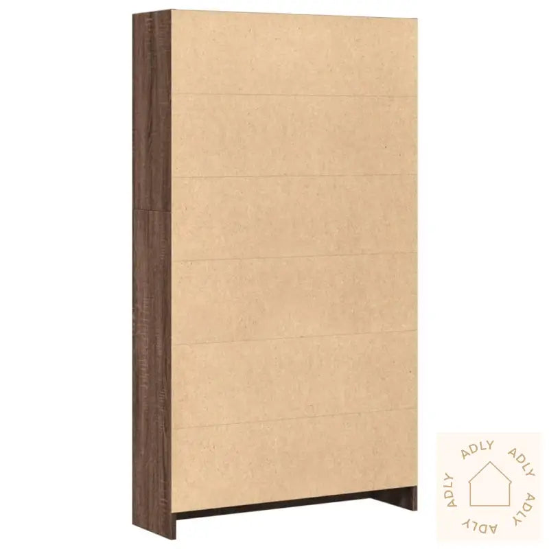 Bokhylle Brun Eik 80X24X143 Cm Konstruert Tre