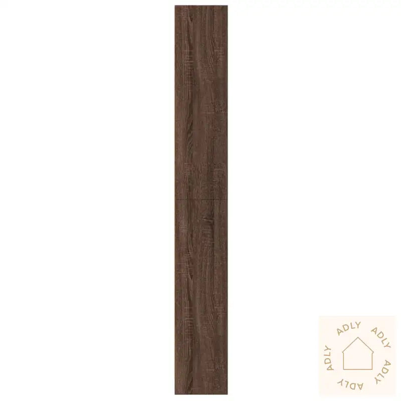 Bokhylle Brun Eik 60X24X176 Cm Konstruert Tre