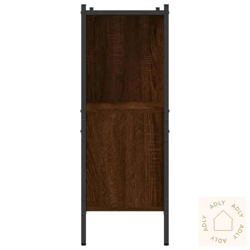 Bokhylle Brun Eik 102X28X77,5 Cm Konstruert Tre