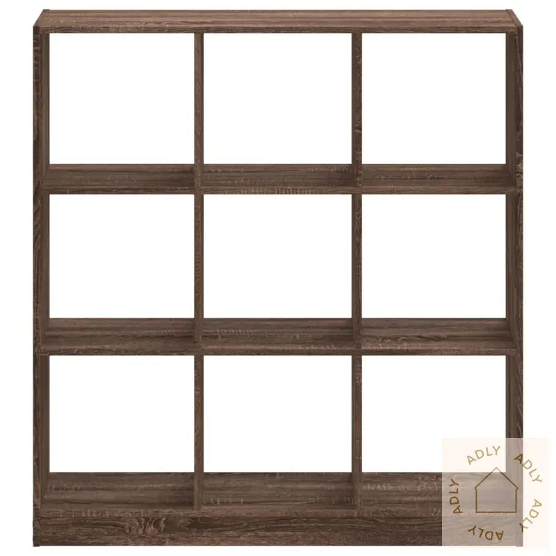 Bokhylle Brun Eik 102X32X108 Cm Konstruert Tre