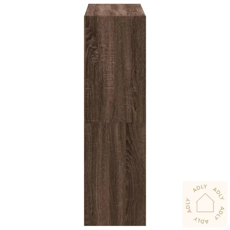 Bokhylle Brun Eik 102X32X108 Cm Konstruert Tre