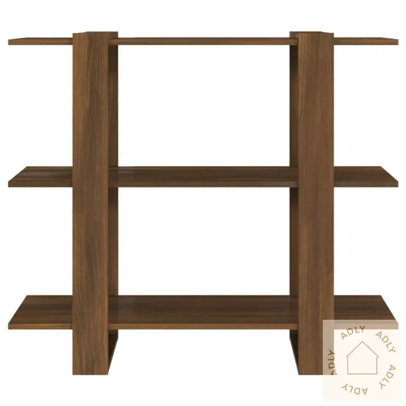 Bokhylle/Romdeler Brun Eik 100X30X87 Cm