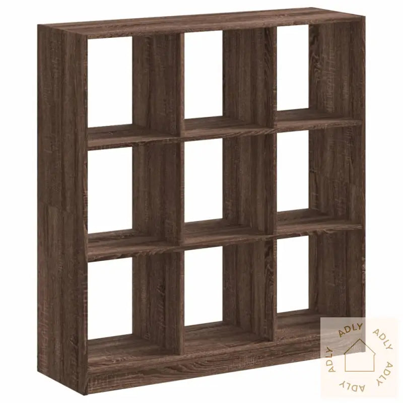 Bokhylle Brun Eik 102X32X108 Cm Konstruert Tre