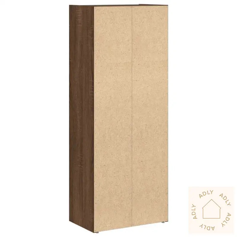 Bokhylle Brun Eik 40X24X102 Cm Konstruert Tre