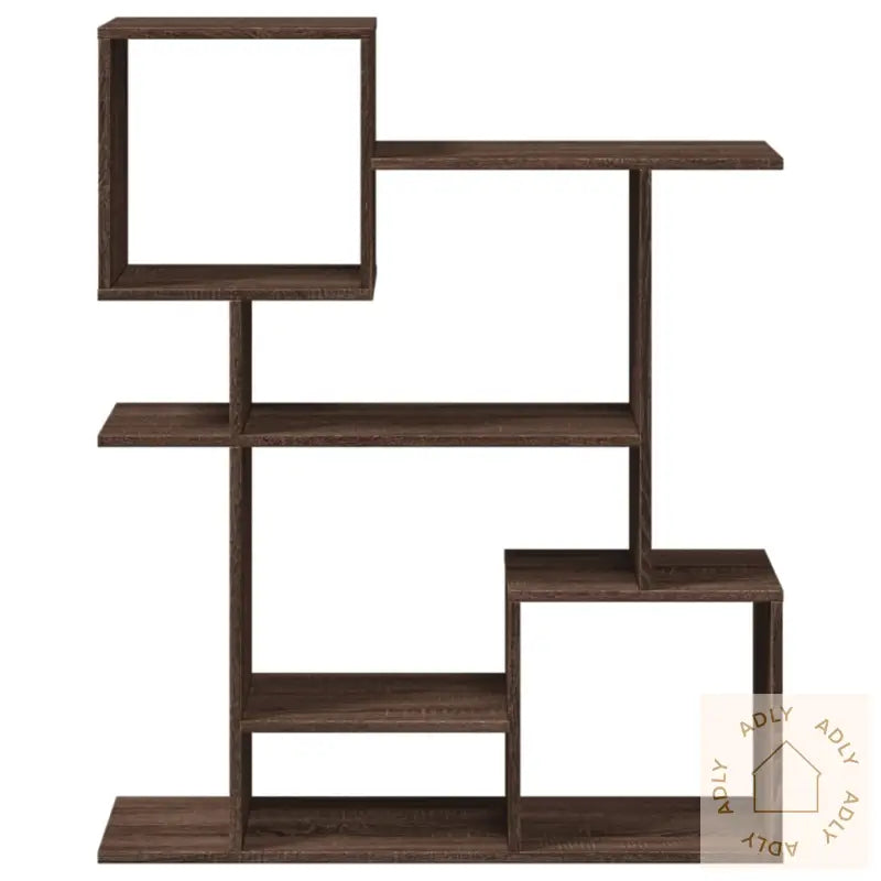 Romdeler Bokhylle Brun Eik 92X29X112 Cm Konstruert Tre