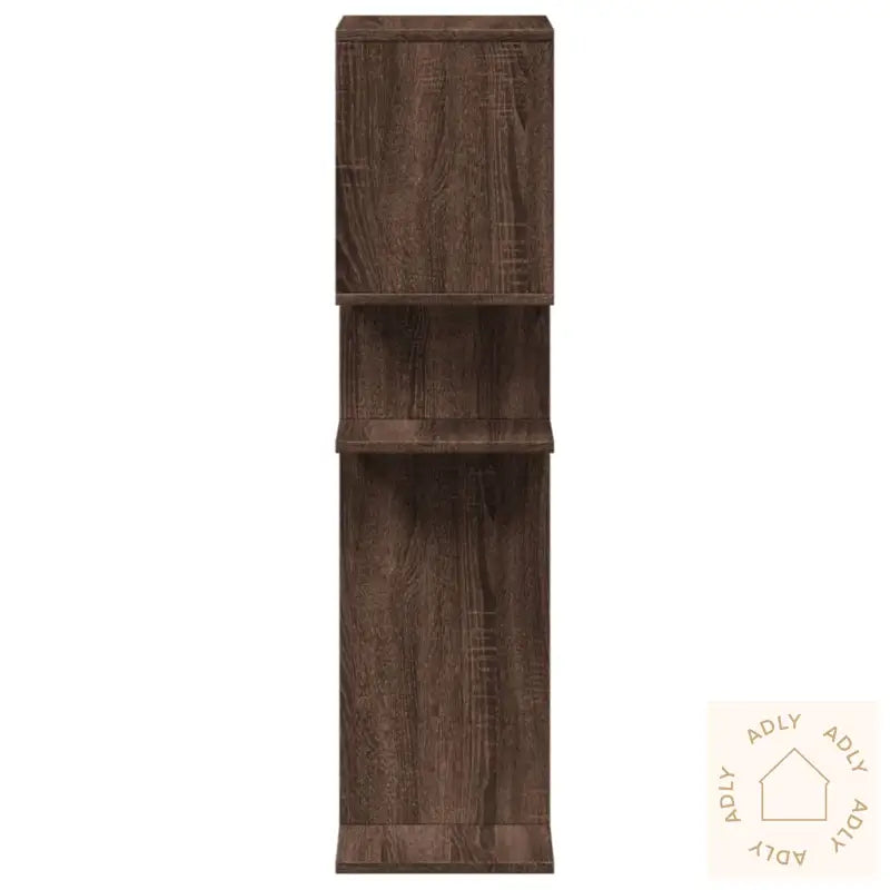 Romdeler Bokhylle Brun Eik 92X29X112 Cm Konstruert Tre
