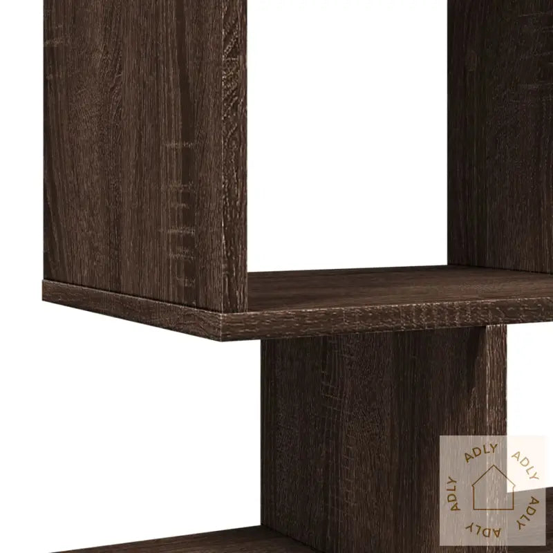 Romdeler Bokhylle Brun Eik 92X29X112 Cm Konstruert Tre