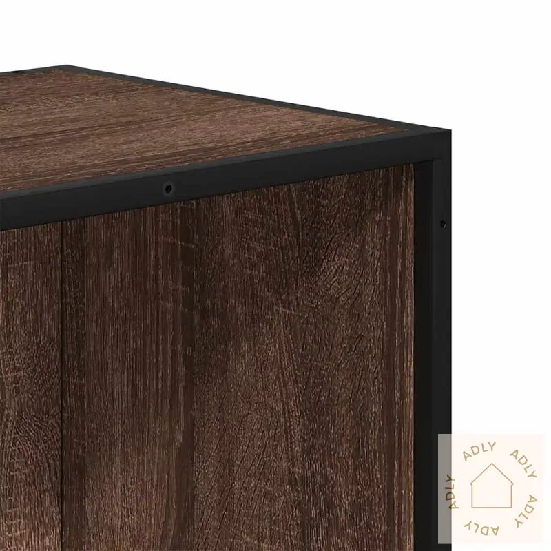 Bokhylle Brun Eik 80,5X35X139 Cm Konstruert Tre