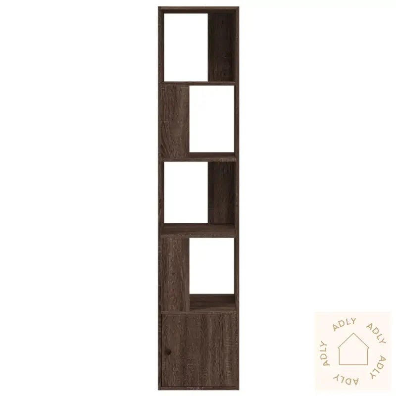 Bokhylle Brun Eik 40X36X189 Cm Konstruert Tre