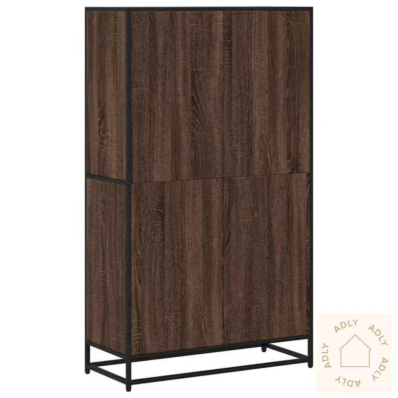 Bokhylle Brun Eik 80,5X35X139 Cm Konstruert Tre