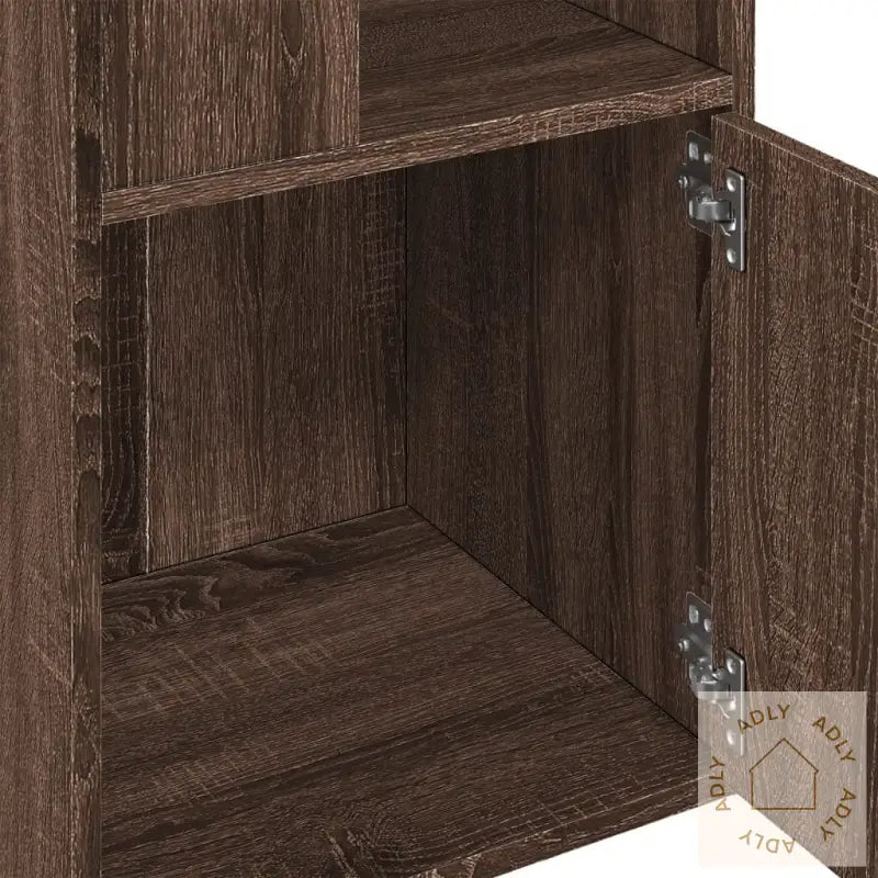 Bokhylle Brun Eik 40X36X189 Cm Konstruert Tre