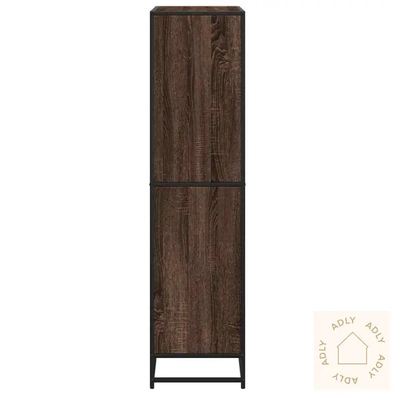 Bokhylle Brun Eik 80,5X35X139 Cm Konstruert Tre