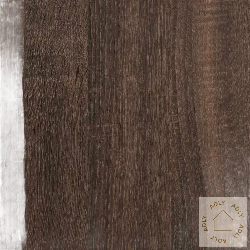 Dark brun eik trestruktur på Bokhylle med åpne rom og maksimal lastekapasitet