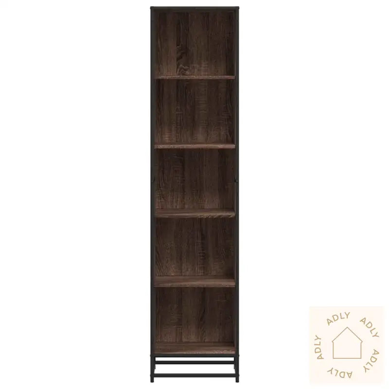 Bokhylle Brun Eik 40X35X170,5 Cm Konstruert Tre