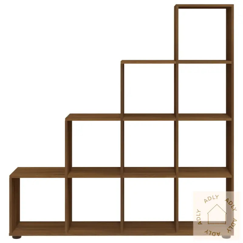 Bokhylle Brun Eik 142 Cm Konstruert Tre