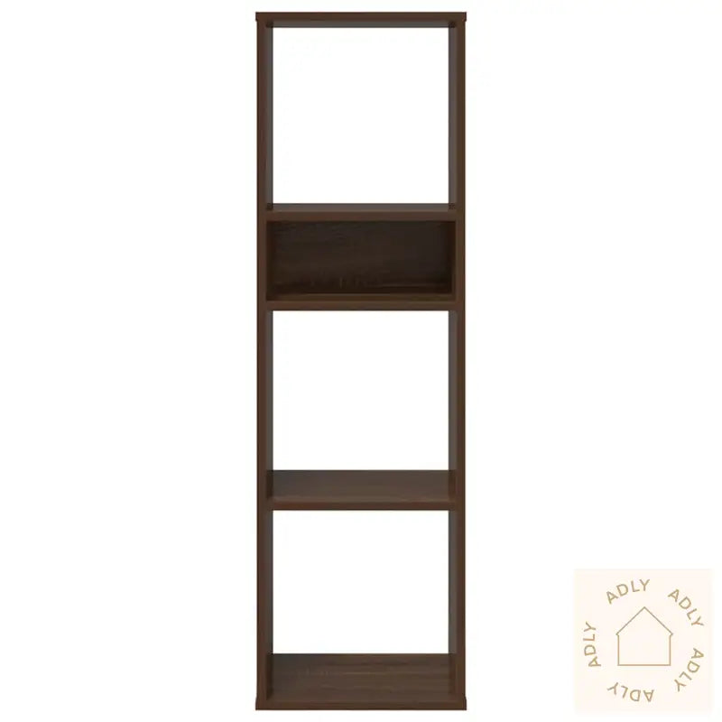 Bokhylle Brun Eik 34X31X112 Cm Konstruert Tre