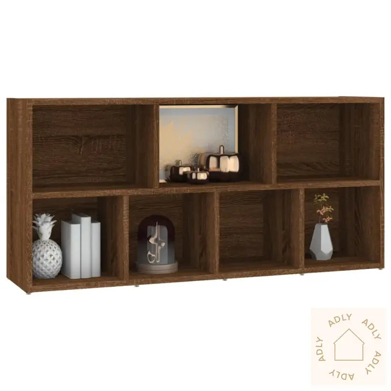 Bokhylle Brun Eik 50X25X106 Cm