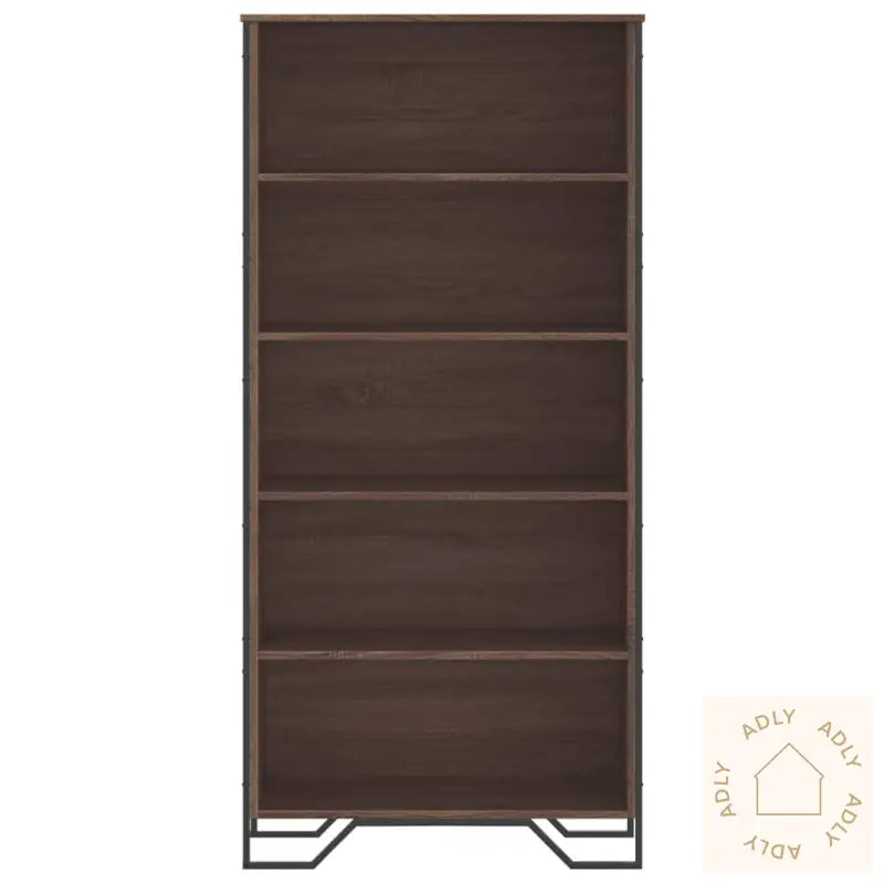Bokhylle Brun Eik 80X31X169 Cm Konstruert Tre