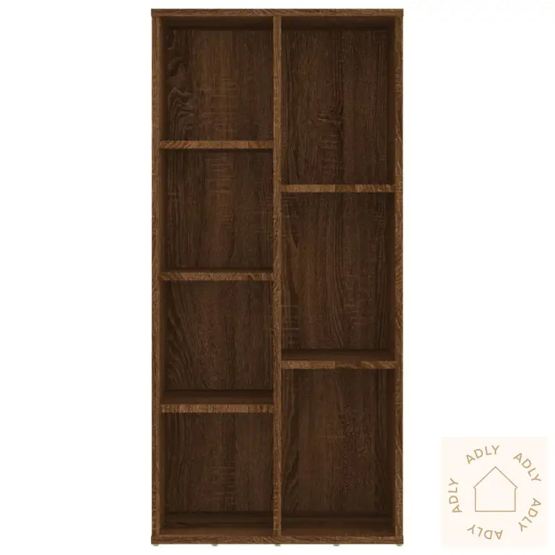 Bokhylle Brun Eik 50X25X106 Cm