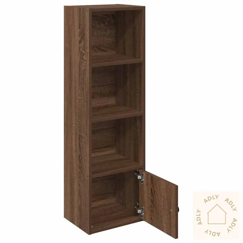 Bokhylle Brun Eik 31X24X102 Cm Konstruert Tre