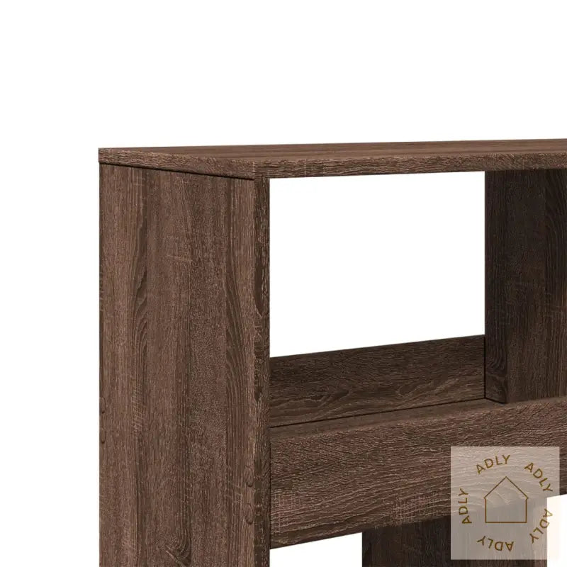 Bokhylle Brun Eik 100X33X125,5 Cm Konstruert Tre