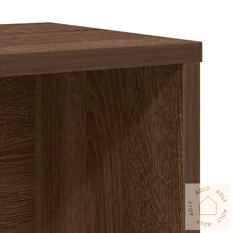 Bokhylle Brun Eik 60X24X85 Cm Konstruert Tre