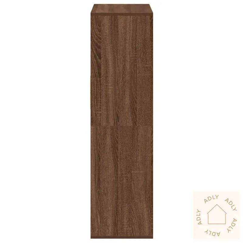 Bokhylle Brun Eik 66X31X112 Cm Konstruert Tre