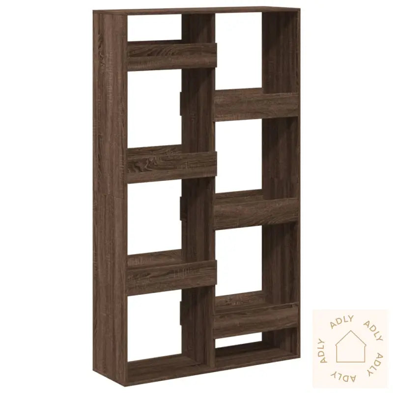 Bokhylle Brun Eik 100X33X175 Cm Konstruert Tre
