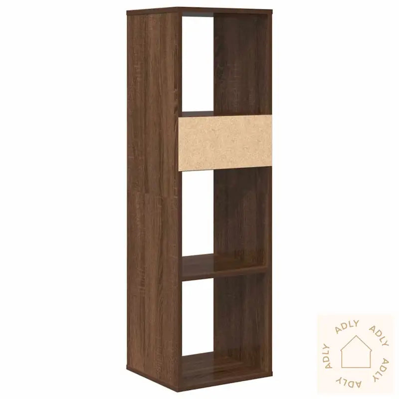 Bokhylle Brun Eik 34X31X112 Cm Konstruert Tre