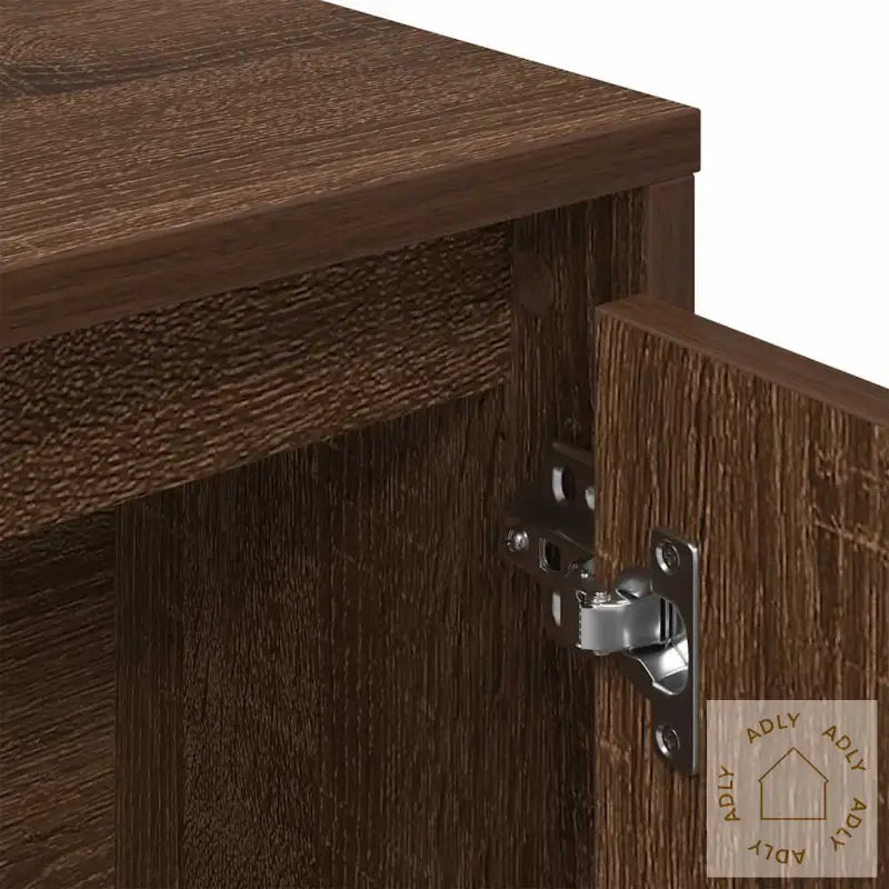 Bokhylle Brun Eik 89X24X101,5 Cm Konstruert Tre