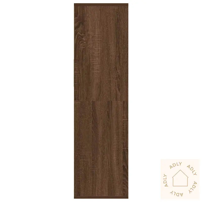 Bokhylle Brun Eik 34X31X112 Cm Konstruert Tre