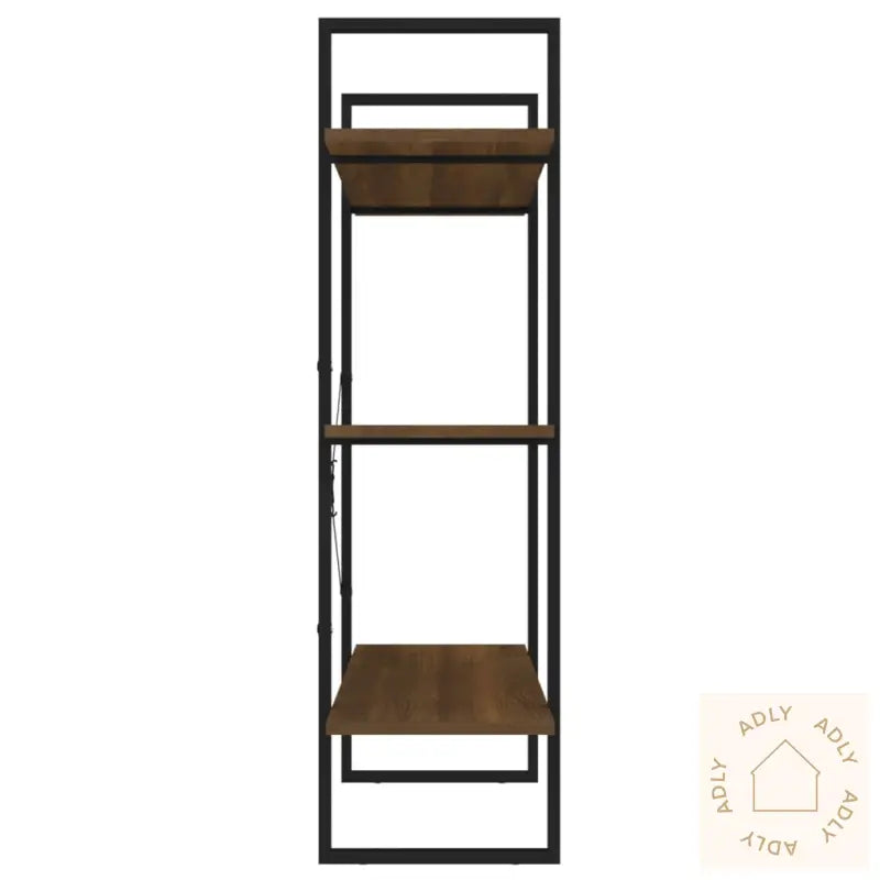 Bokhylle Brun Eik 100X30X105 Cm Konstruert Tre