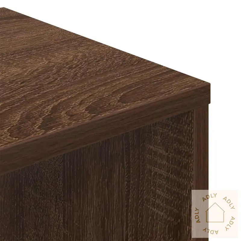 Bokhylle Brun Eik 34X31X112 Cm Konstruert Tre