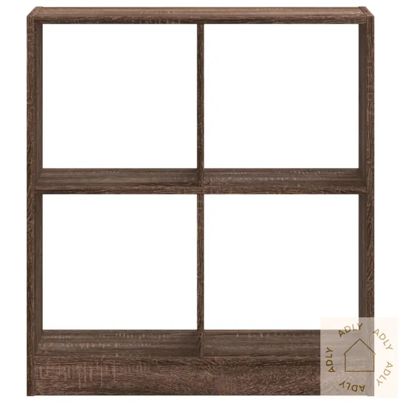 Bokhylle Brun Eik 68,5X32X75 Cm Konstruert Tre