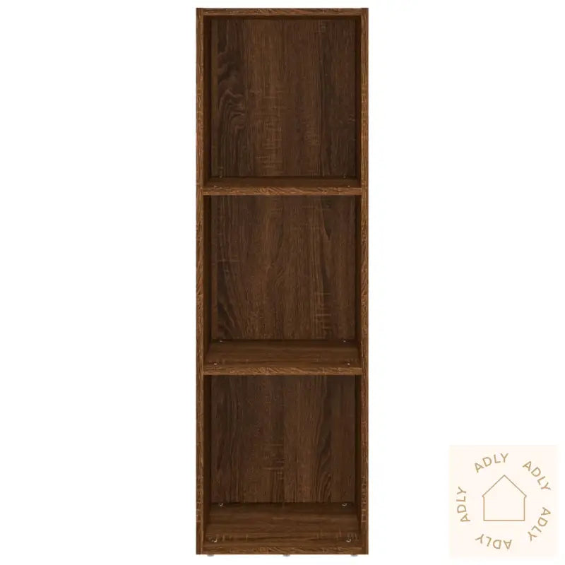 Bokhylle/Tv-Benk Brun Eik 36X30X114 Cm Konstruert Tre