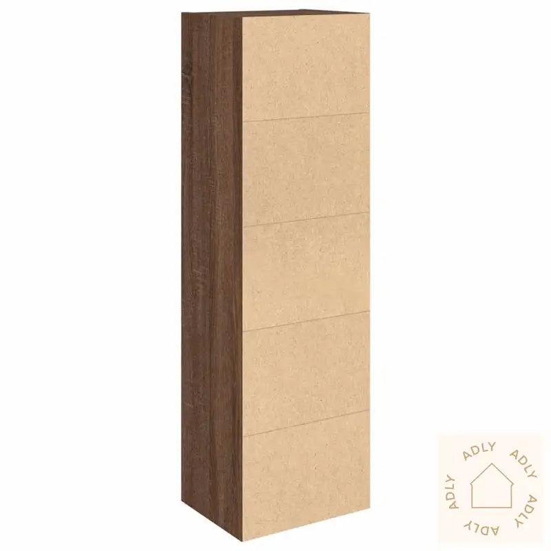 Bokhylle Brun Eik 31X24X102 Cm Konstruert Tre