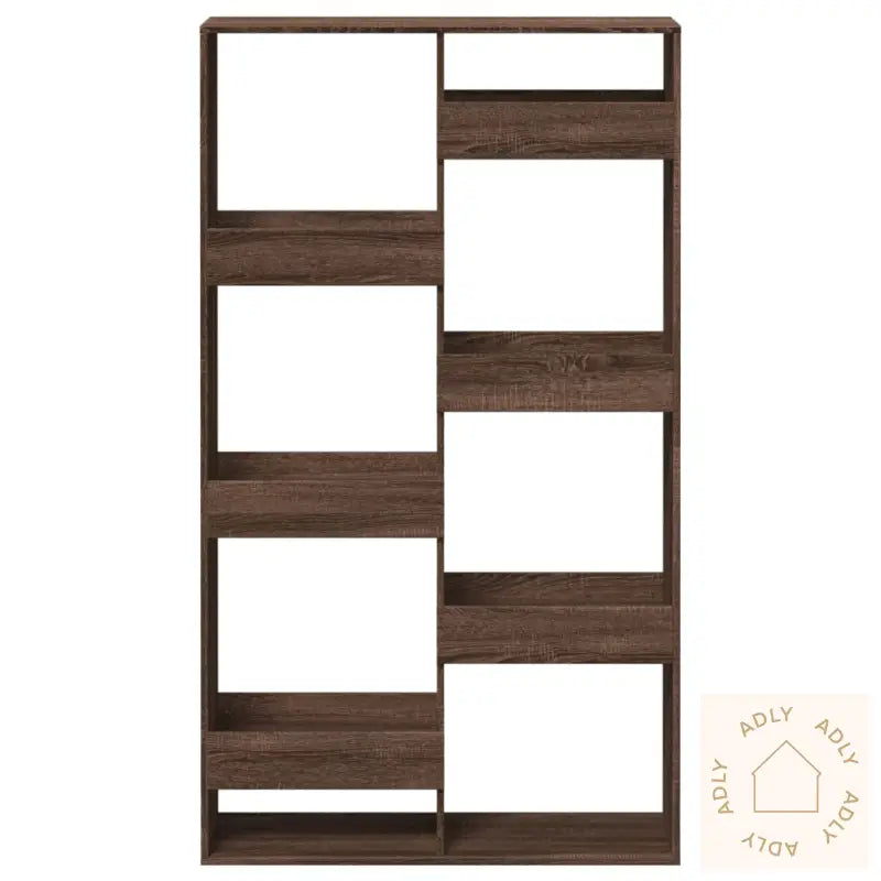 Bokhylle Brun Eik 100X33X175 Cm Konstruert Tre