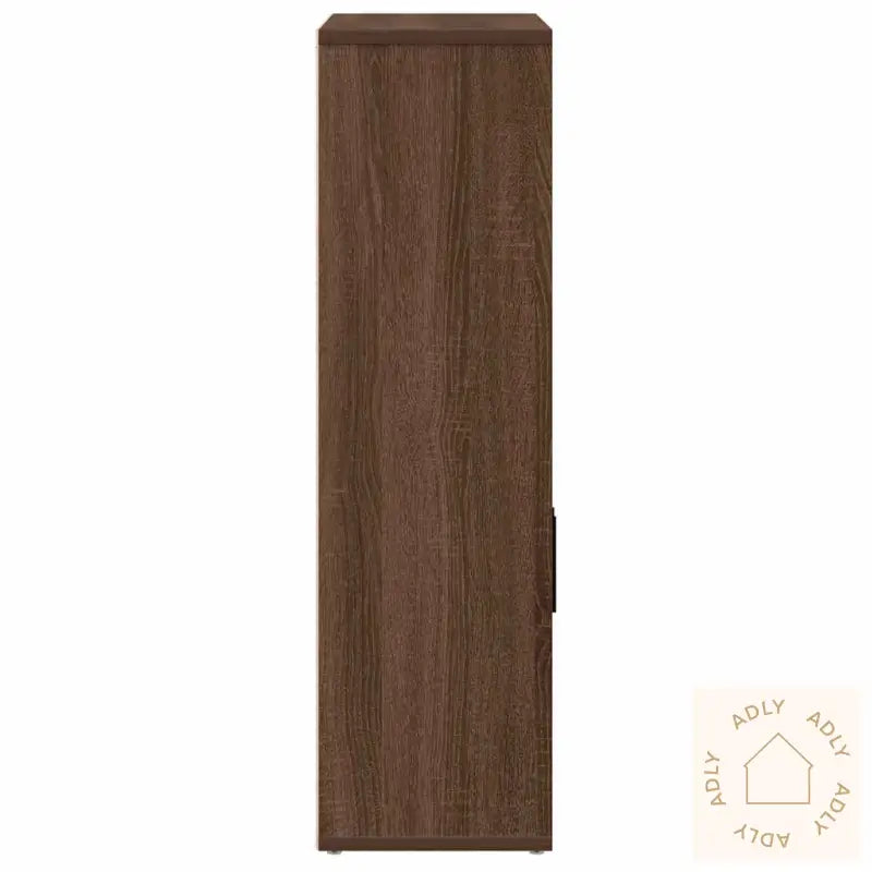 Bokhylle Brun Eik 60X24X85 Cm Konstruert Tre