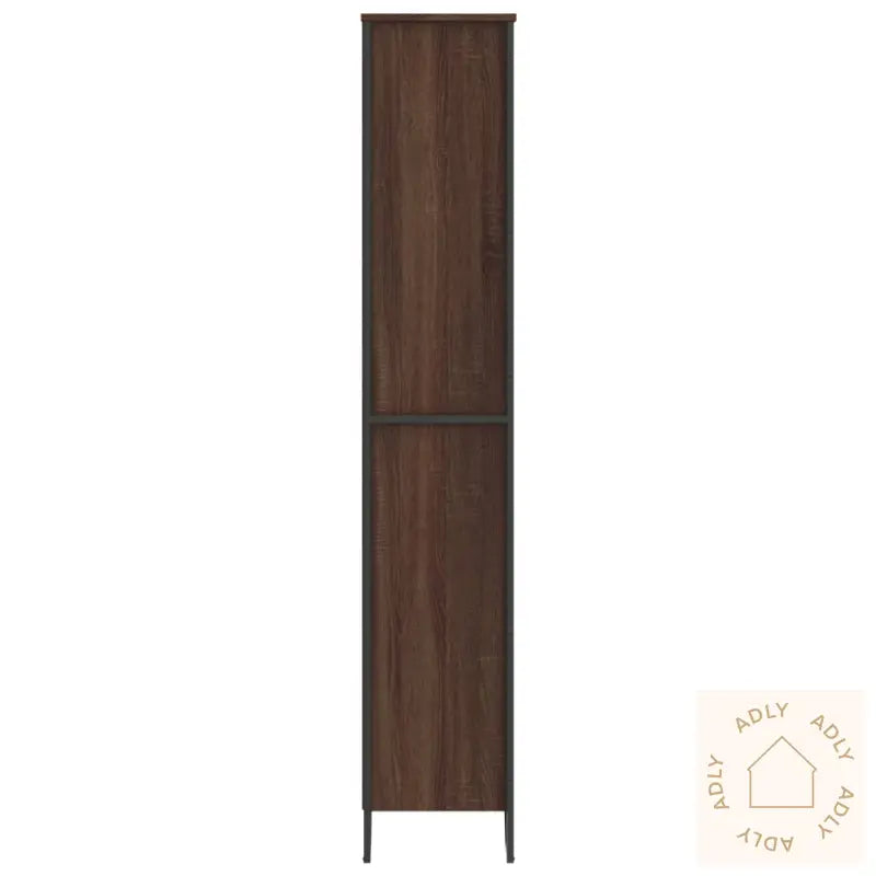 Bokhylle Brun Eik 80X31X169 Cm Konstruert Tre
