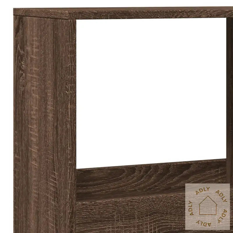 Bokhylle Brun Eik 100X33X175 Cm Konstruert Tre