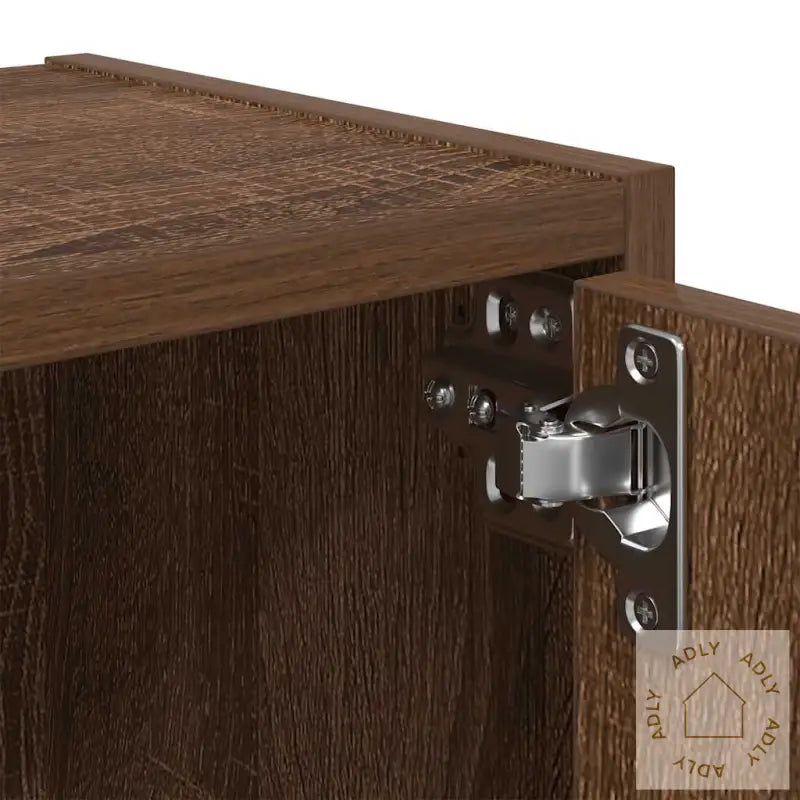 Bokhylle Brun Eik 40X24X77 Cm Konstruert Tre