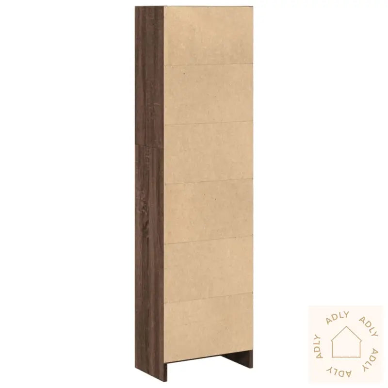 Bokhylle Brun Eik 40X24X143 Cm Konstruert Tre