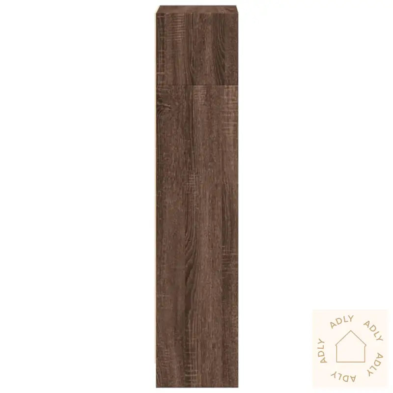 Bokhylle Brun Eik 40X24X109 Cm Konstruert Tre